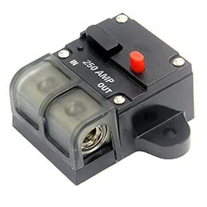 ZOOKOTO 250 Amp Circuit Breaker, Automotive High Current 0 2 4 8 Gauge ...