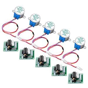 Longruner 5x Geared Stepper Motor 28byj 48 Uln2003 5v Stepper Motor ...
