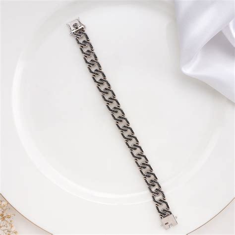 Buy Gold Plated Cinda Men's Bracelet | 92.5 Gold Plated Men's Bracelet ...