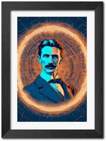 inspire TA Nikola Tesla AI Poster Scientist Inventor Quotes Painting ...