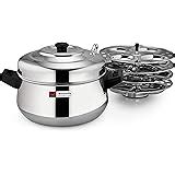 IBELL Stainless Steel Idly Cooker, Induction and Gas Stove Compatible ...