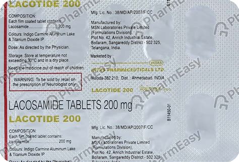 Lacotide 200 MG Tablet (10): Uses, Side Effects, Price & Dosage | PharmEasy
