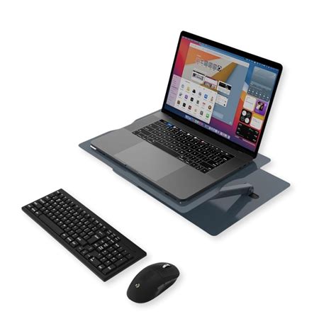 Opus Indigo Uplyft Laptop Stand for Desk Ergonomic Sit to Stand Holder ...