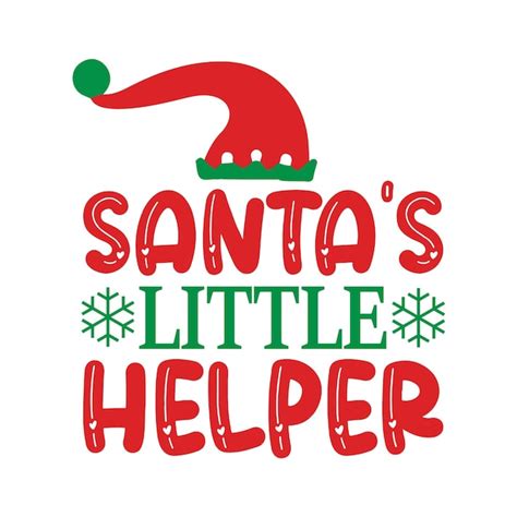 Santa's little helper svg | Premium Vector