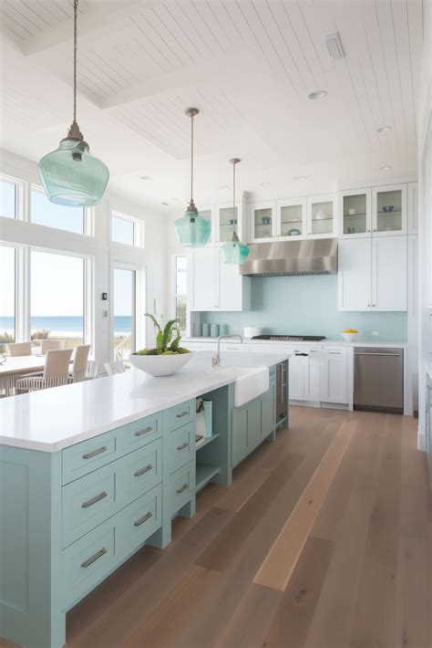 Seafoam Green Coastal Kitchens: A Refreshing Twist