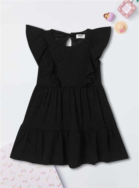 Buy Girls Smocked Ruffled Sleeve Dress Online at just Rs. 599.0 ...