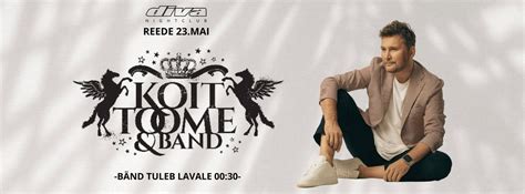 R 23.05// KOIT TOOME & BÄND @ööklubi diva, Raekoja 8, 93814 Kuressaare ...