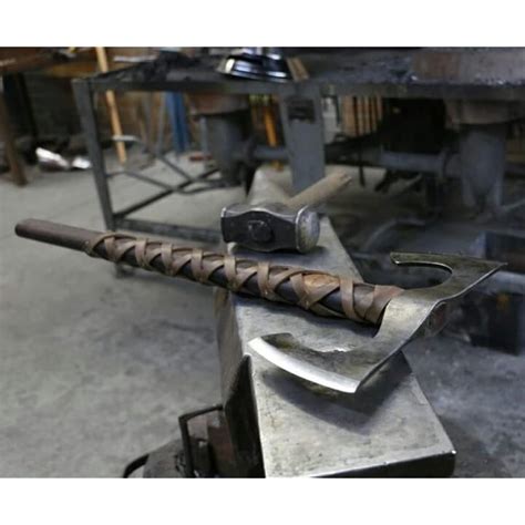 Double Headed Viking Bearded Axe with Leather Sheath India | Ubuy