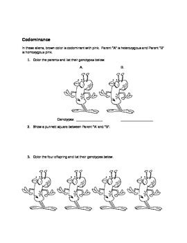 Alien Genetics Worksheet 的图像结果