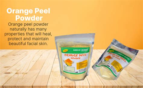 Kriday Herbs Pure and Natural Orange Peel Powder 250 gm (1 kg) : Amazon ...