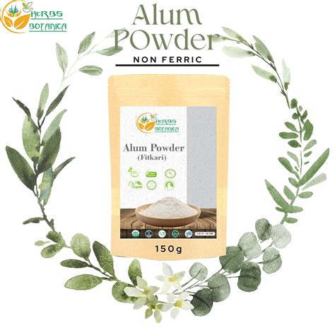 Buy Herbs Botanica Alum Powder Alumbre Potassium Alum Fitkari Fatkari ...