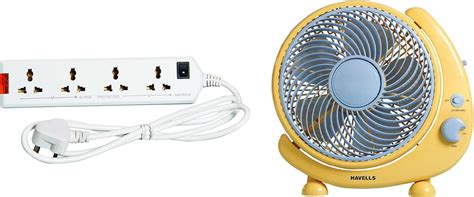 Havells 6a Four Way Extension Board White 1 5 Metre | Desertcart INDIA