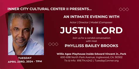 Inner City Cultural Center II Presents an Intimate Evening with Justin ...