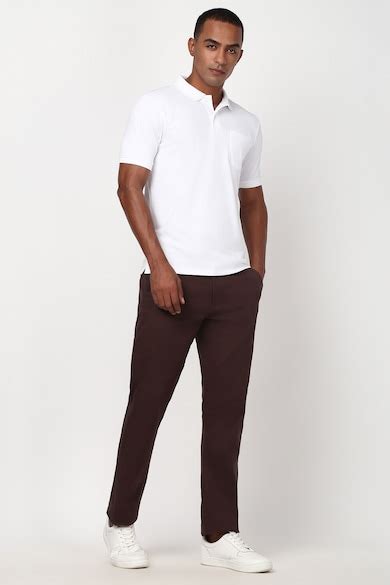 Buy Men White Solid Polo Neck Collar T-shirt Online - 39679777 | Peter ...