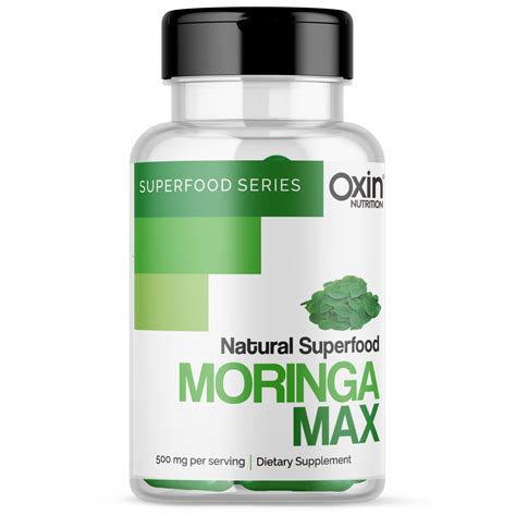 Oxin® Nutrition Moringa Capsules 100% Pure Leaf Powder | Natural Energ ...