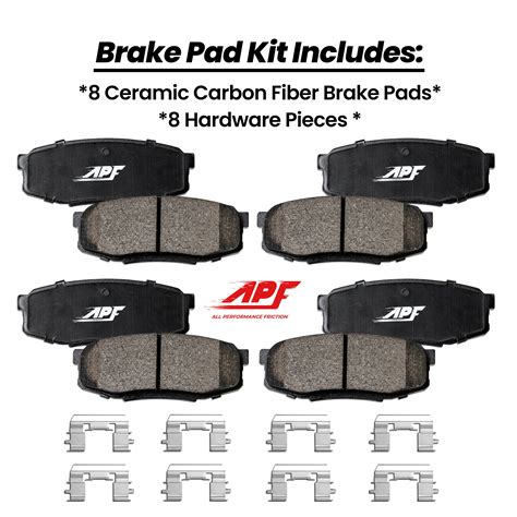 Buy APF All Performance Friction - Full Brake Set for 2003-2006 Acura ...