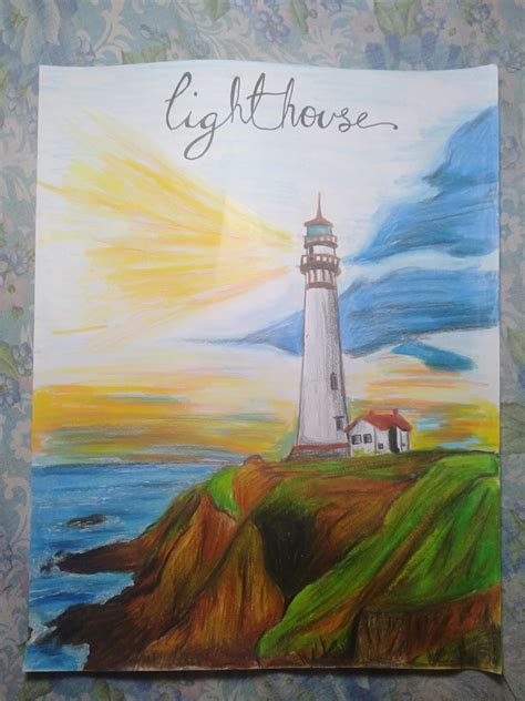 Lighthouse Drawing Color
