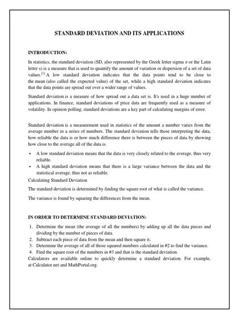 Standard Deviation Examples and Applications 的图像结果