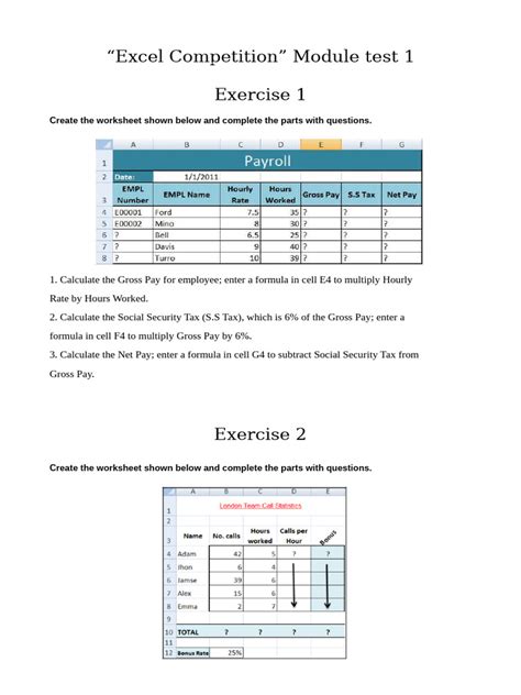 Image result for Excel Module Exam