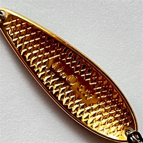 5.5g/45mm ルアーレップ アワビ ブルー/ゴールド スプーン LURE-REP AWB Rinnen Spoon BL-G（ウラ面特殊 ...