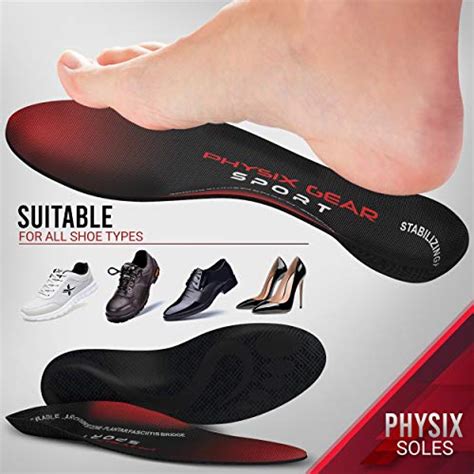 Arch Support Insoles Men & Women by Physix Gear Sport - Orthotic ...