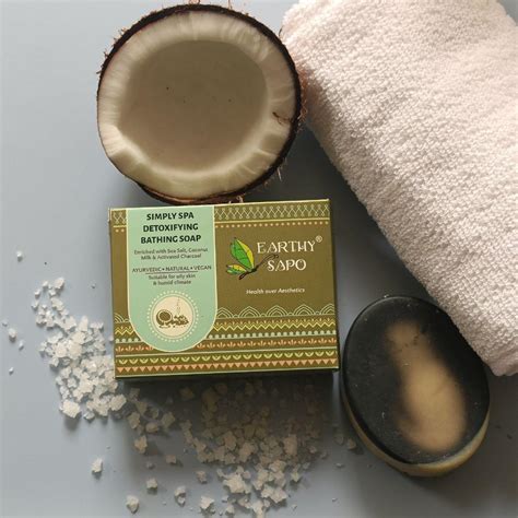 Simply Spa Detox Soap | Natural Charcoal & Sea Salt Cleanser for Skin ...
