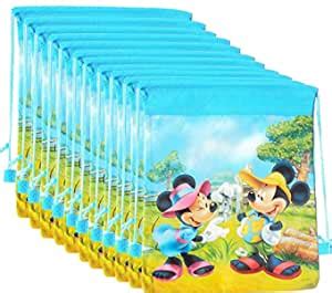 Aarvi Fabric 12 Pcs Cartoon Print Dori Bag Haversack Bags For Kids ...