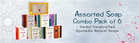 Buy Khadi Mauri Herbal Assorted Ayurvedic Soaps Combo For Glowing Skin ...