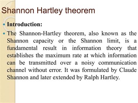 Shannon Hartley theorem by Shafiqa Memon (19ES30).pptx
