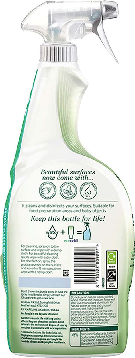 Buy CIF ANTIBACTERIAL MULTIPURPOSE CLEANER SPRAY KILLS 99.99% GERMS ...