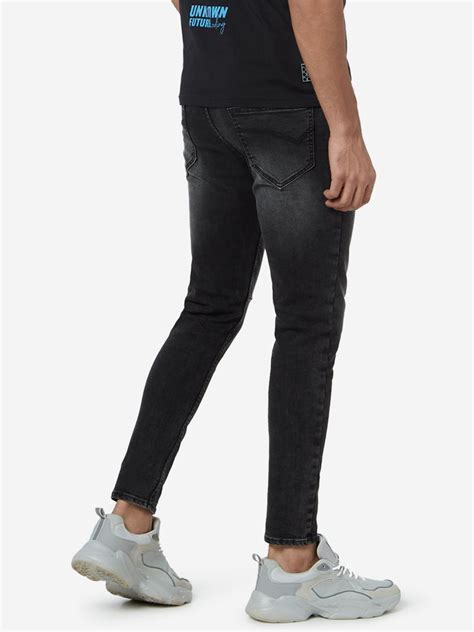 Buy Nuon Charcoal Slim - Fit Mid - Rise Jeans from Westside