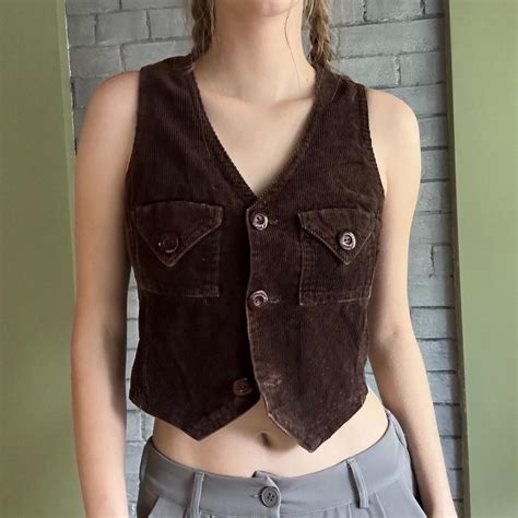Women's Brown Vest | Depop
