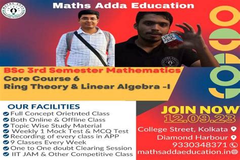 Ring Theory & Linear Algebra-I