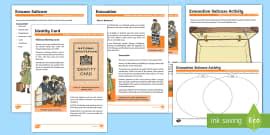 The Second World War Fact File Template (teacher made)