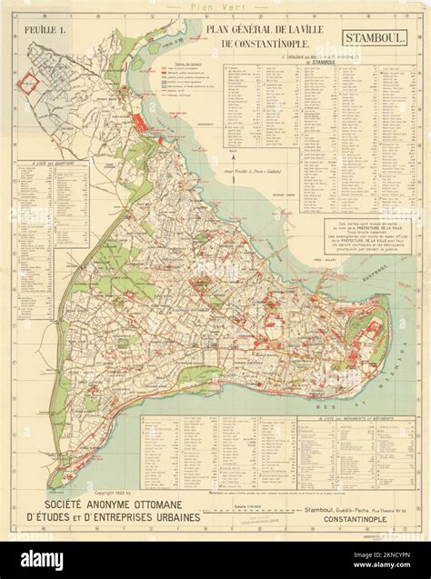 Constantinople map hi-res stock photography and images - Alamy