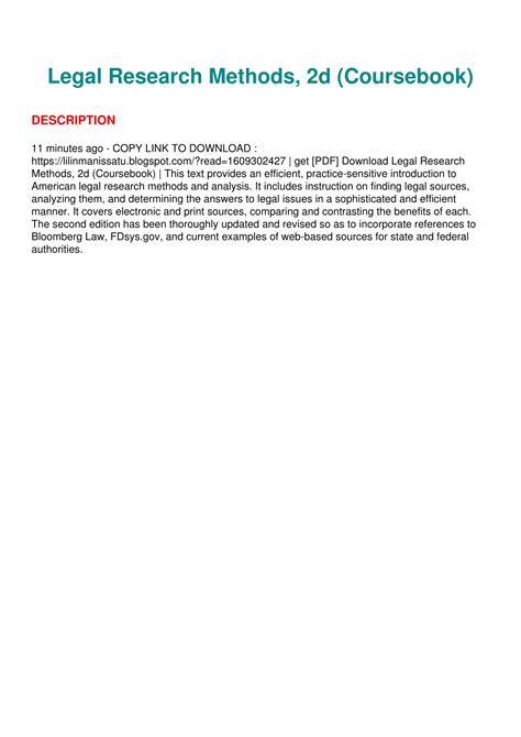 Legal Research Methods PDF 的图像结果