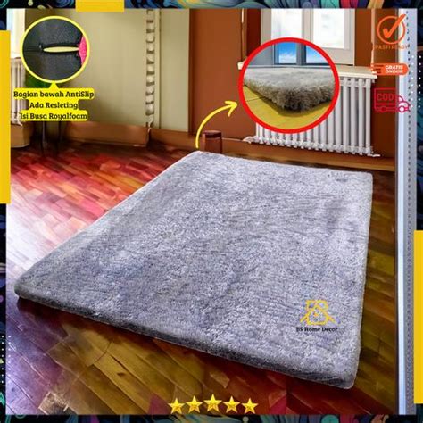 Jual Karpet Isi Busa kuning Tebal Ruang Tamu Lembut Bahan Bulu Rasfur ...