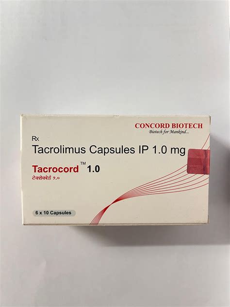 Buy Tacrocord 1mg Capsule Online: Uses, Price, Dosage, Side Effects