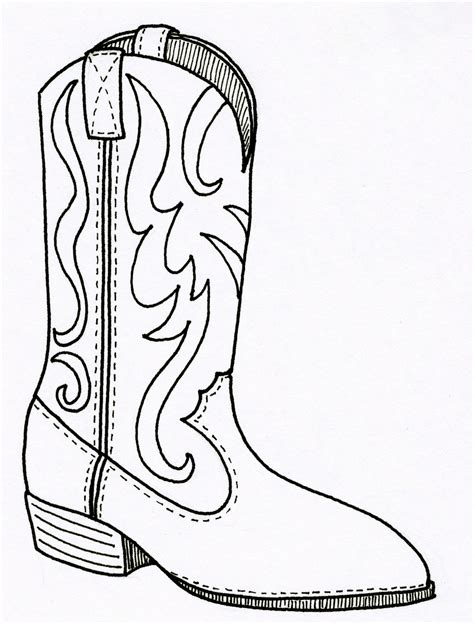 Drawings Of Cowboy Boots - Cliparts.co