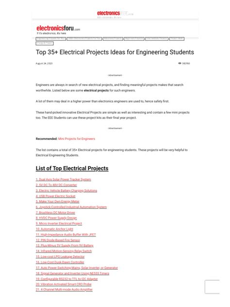 Image result for Electrical Engineering Projects
