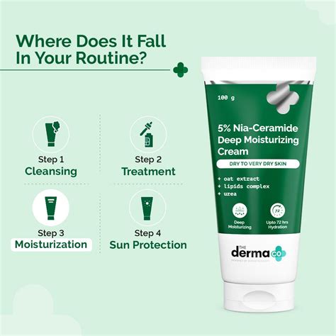 5% Nia-Ceramide Deep Moisturizing Cream with 5% Niacinamide & 1% ...