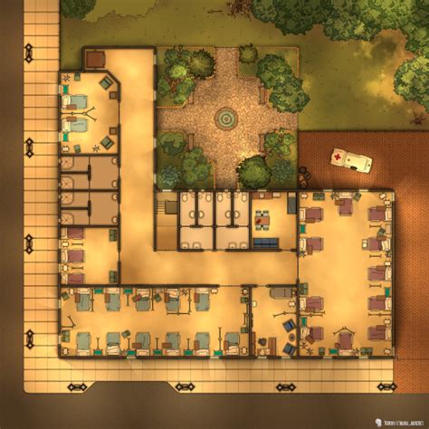 St. John's Hospital Map | Cthulhu Architect