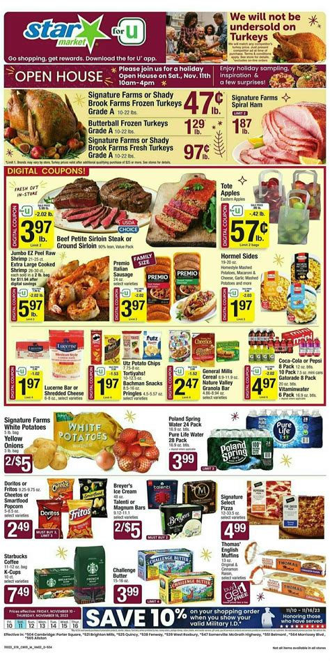 Star Market Flyer from November 10