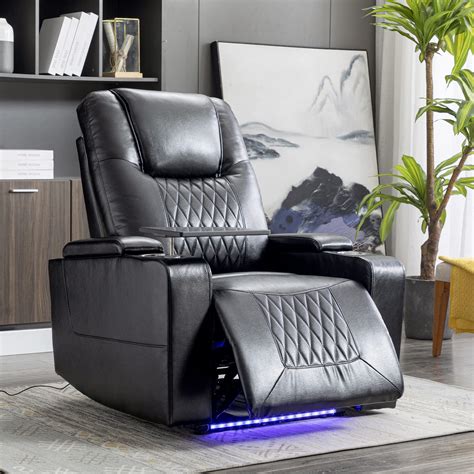 Buy Merax Electric Recliner Chair TV armchair with USB Charge Port, 360 ...