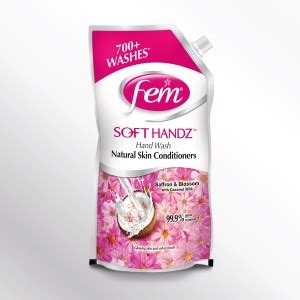 Fem Soft Handz Hand Wash Enriched with goodness of Saffron & Blossom ...