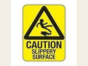 INSHOPFITTING SIGN BOARD CAUTION SLIPPERY SURFACE248f64b539a62818 Sign ...