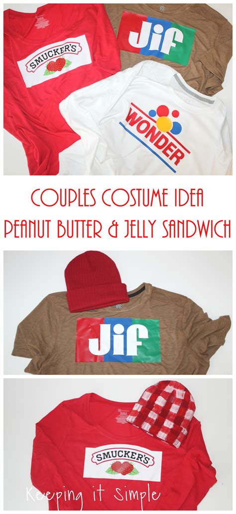 Last Minute Couples Costume- Peanut Butter and Jelly Sandwich - Keeping ...