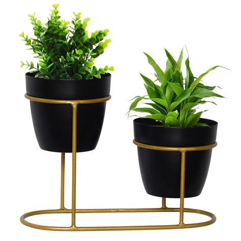 Chloe Black Pot with Stand – Ecofynd