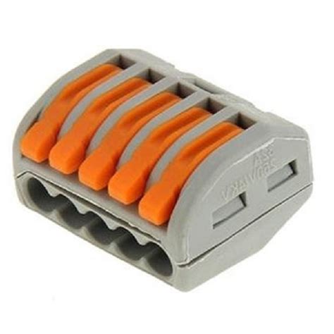 PCT-215 0.08-2.5mm 5 Pole Wire Connector Terminal Block with Spring ...