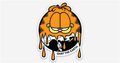 Garf the Earth by Derrick Alexander Deese | Die cut stickers | Sticker ...